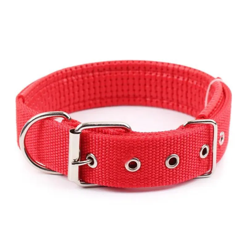 Adjustable Nylon Dog Collar: Stylish Pet Accessory for All Breeds