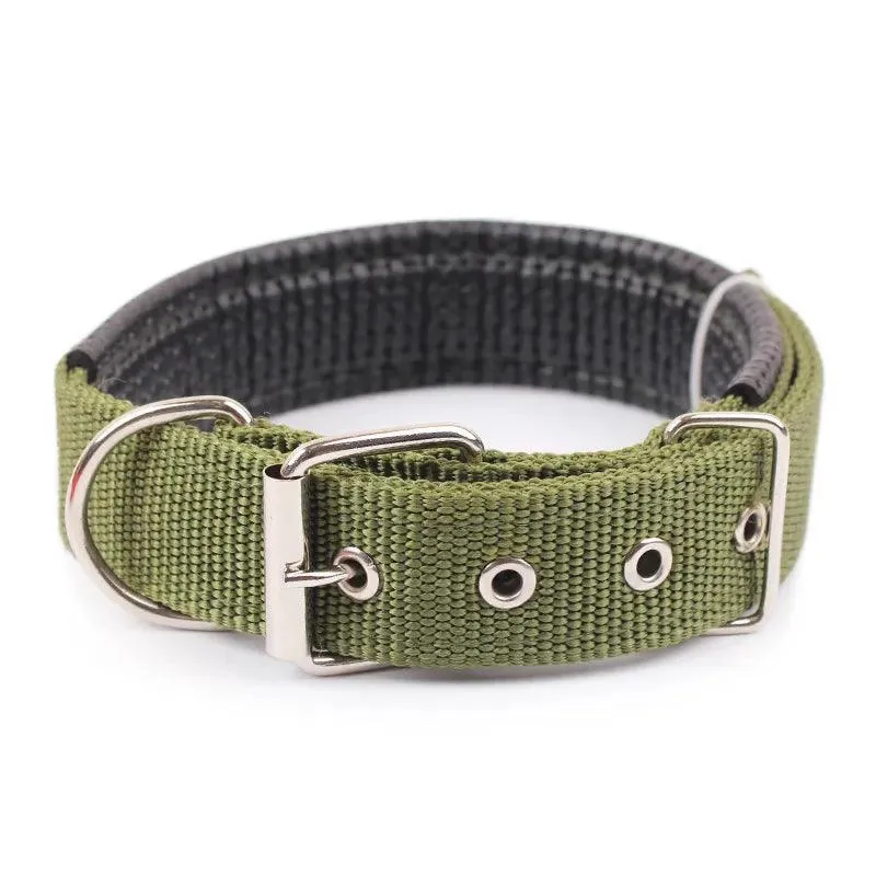 Adjustable Nylon Dog Collar: Stylish Pet Accessory for All Breeds