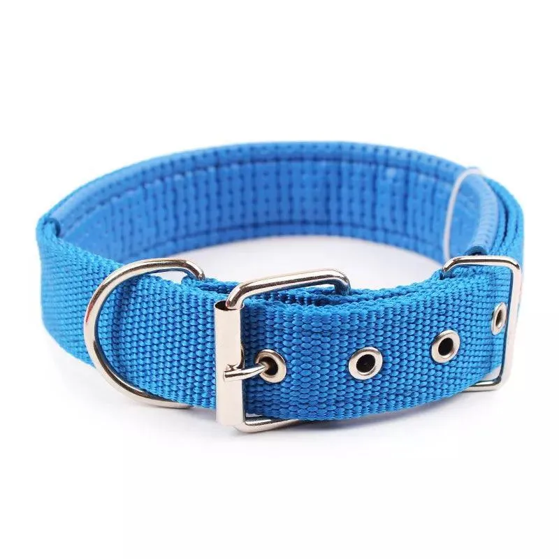 Adjustable Nylon Dog Collar: Stylish Pet Accessory for All Breeds