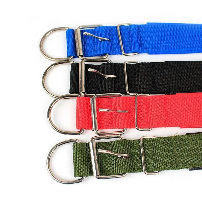 Adjustable Nylon Dog Collar: Stylish Pet Accessory for All Breeds