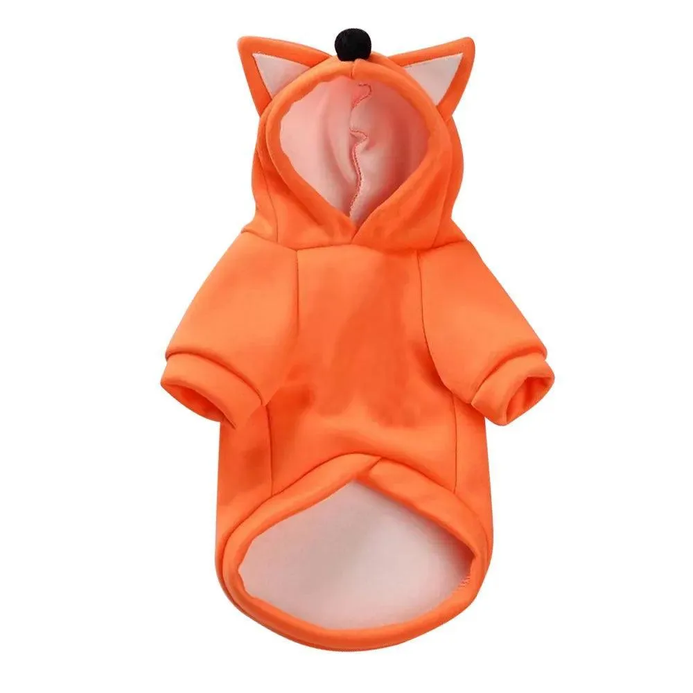 Cozy Plush Pet Jacket: Stylish Hooded Dog Coat for Chilly Seasons