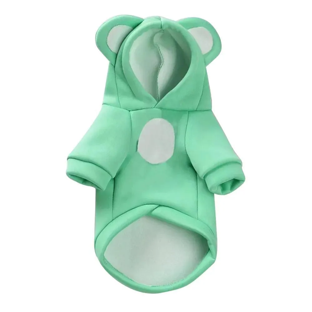 Cozy Plush Pet Jacket: Stylish Hooded Dog Coat for Chilly Seasons