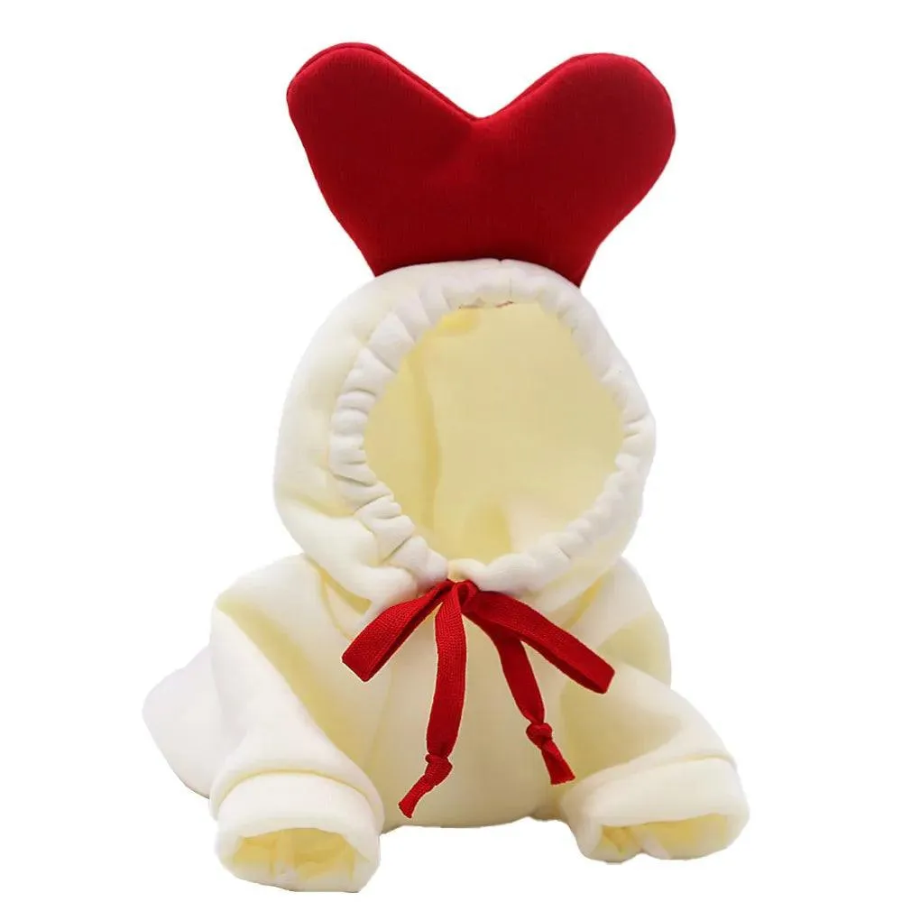 Cozy Plush Pet Jacket: Stylish Hooded Dog Coat for Chilly Seasons