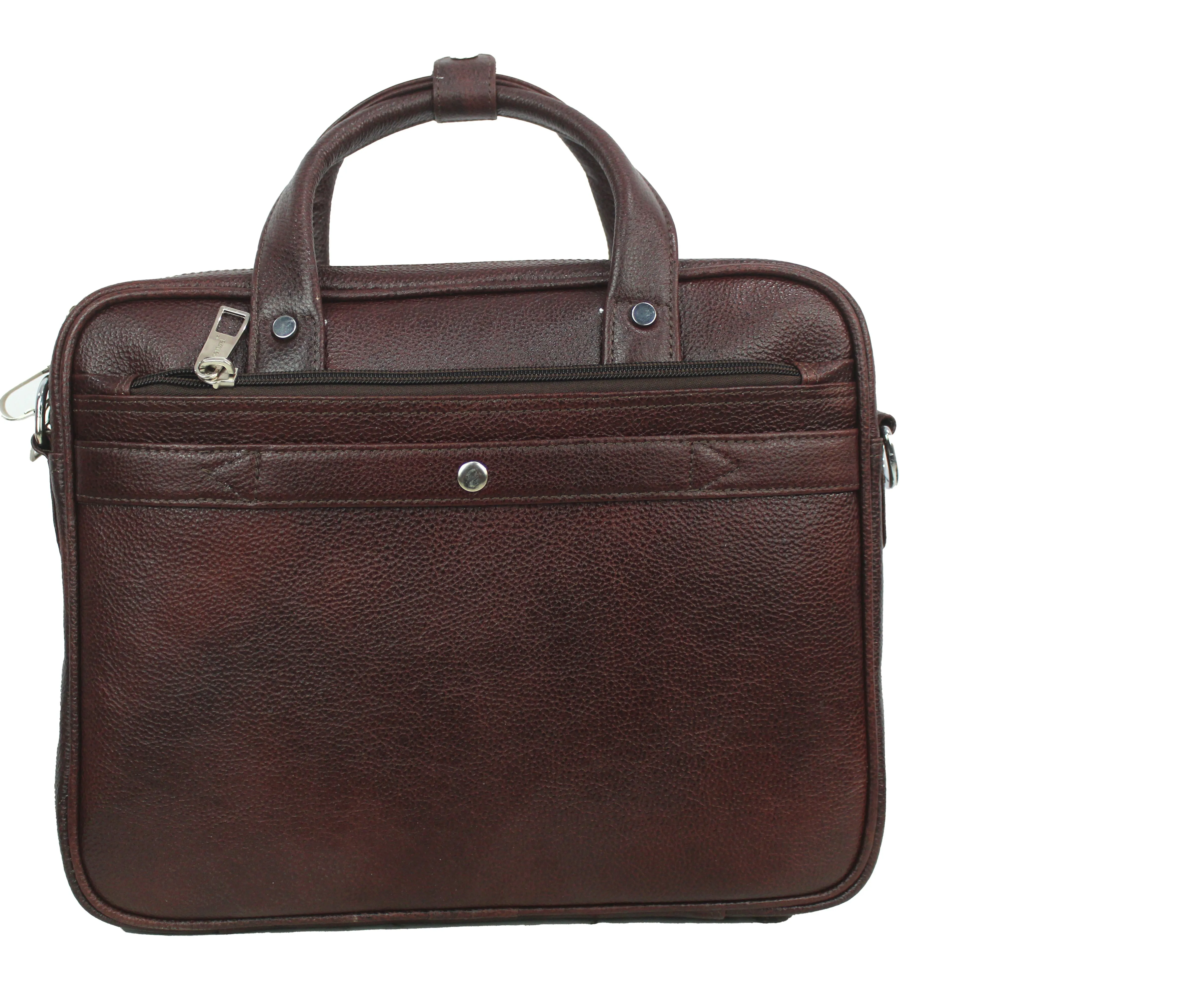 Dhariwal Genuine Leather Laptop Bag File Messenger Bag with Strap upto 13 Inch | Laptop Bag for Men EB-612