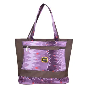 Dhariwal Printed Twin Handle Matty Ladies Shopping Bag, Vanity Bag for Carriage, Travel, Casual,Outdoor - SHB 9909