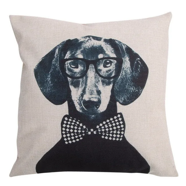 Dog & Cat Cotton Linen PillowCases 45 cm
