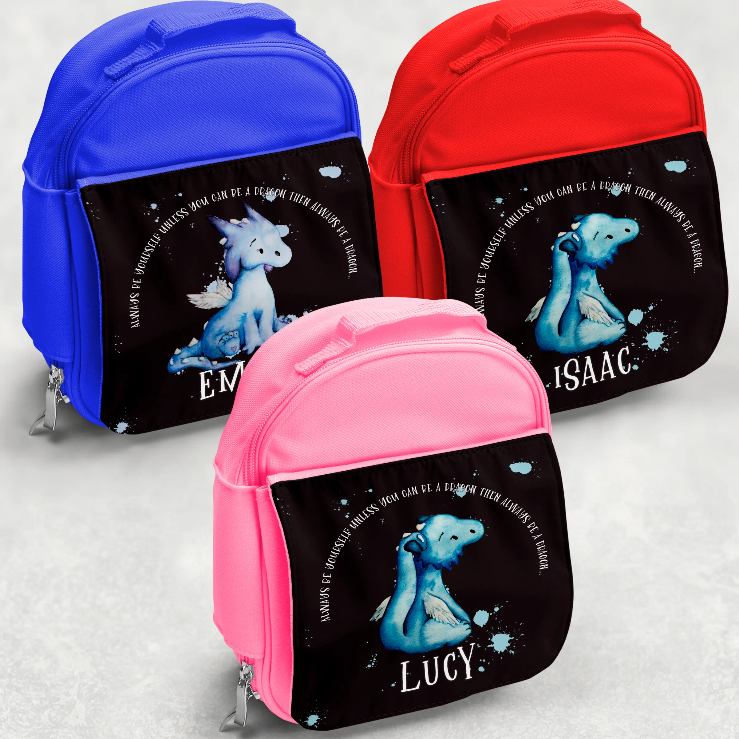 Dragon Be Yourself Personalised Kids Insulated Lunch Bag