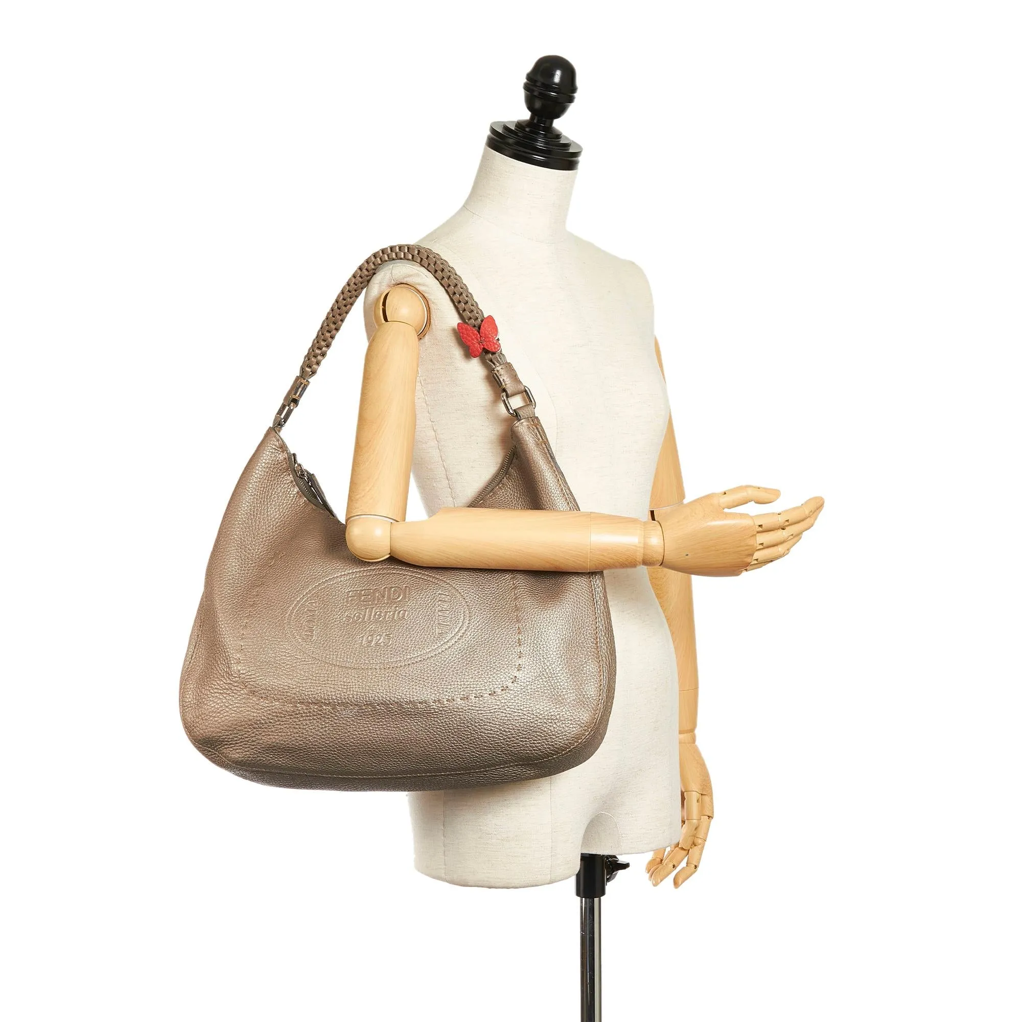 Fendi Selleria Leather Hobo Bag (SHG-33738)