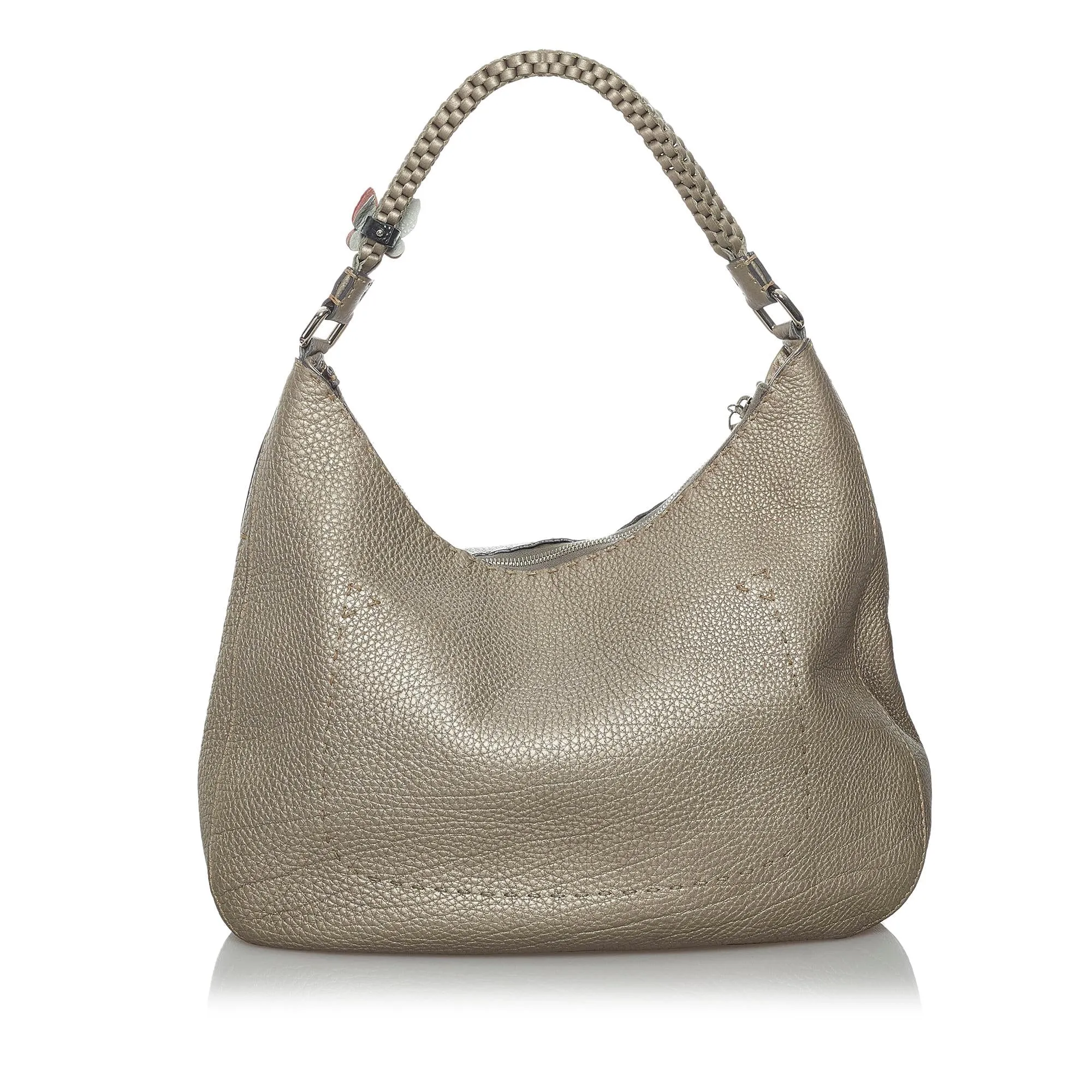 Fendi Selleria Leather Hobo Bag (SHG-33738)