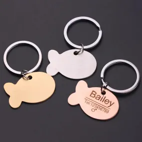 Fish Shape Custom Pet ID Tag