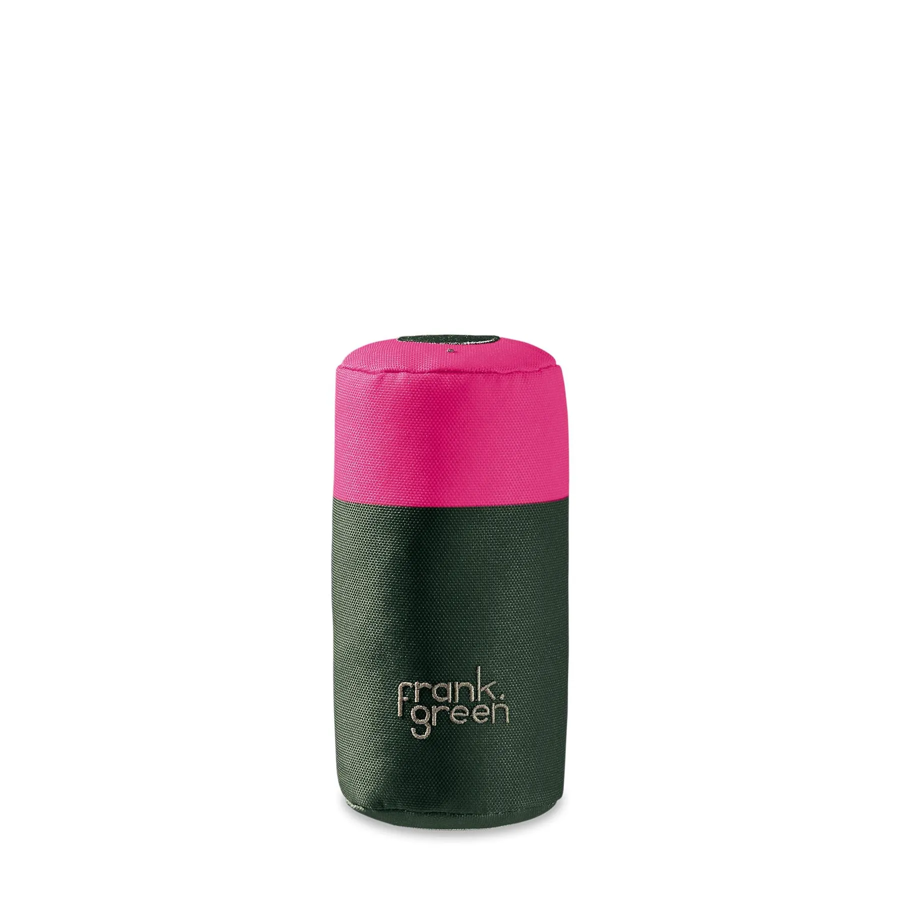 frank green Khaki and Neon Pink Squeaky Bottle Dog Toy