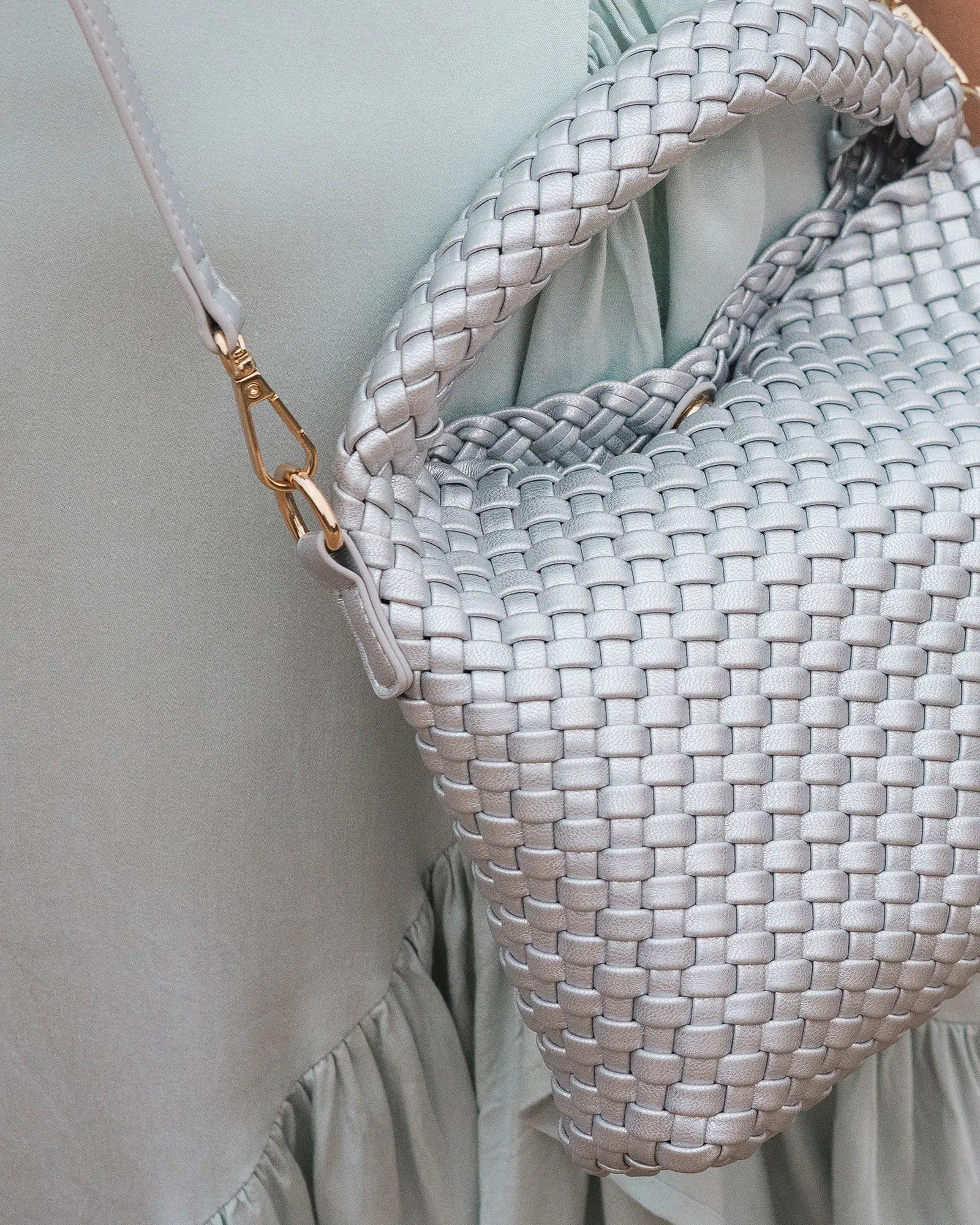 Gabby Mini Woven Shoulder Bag