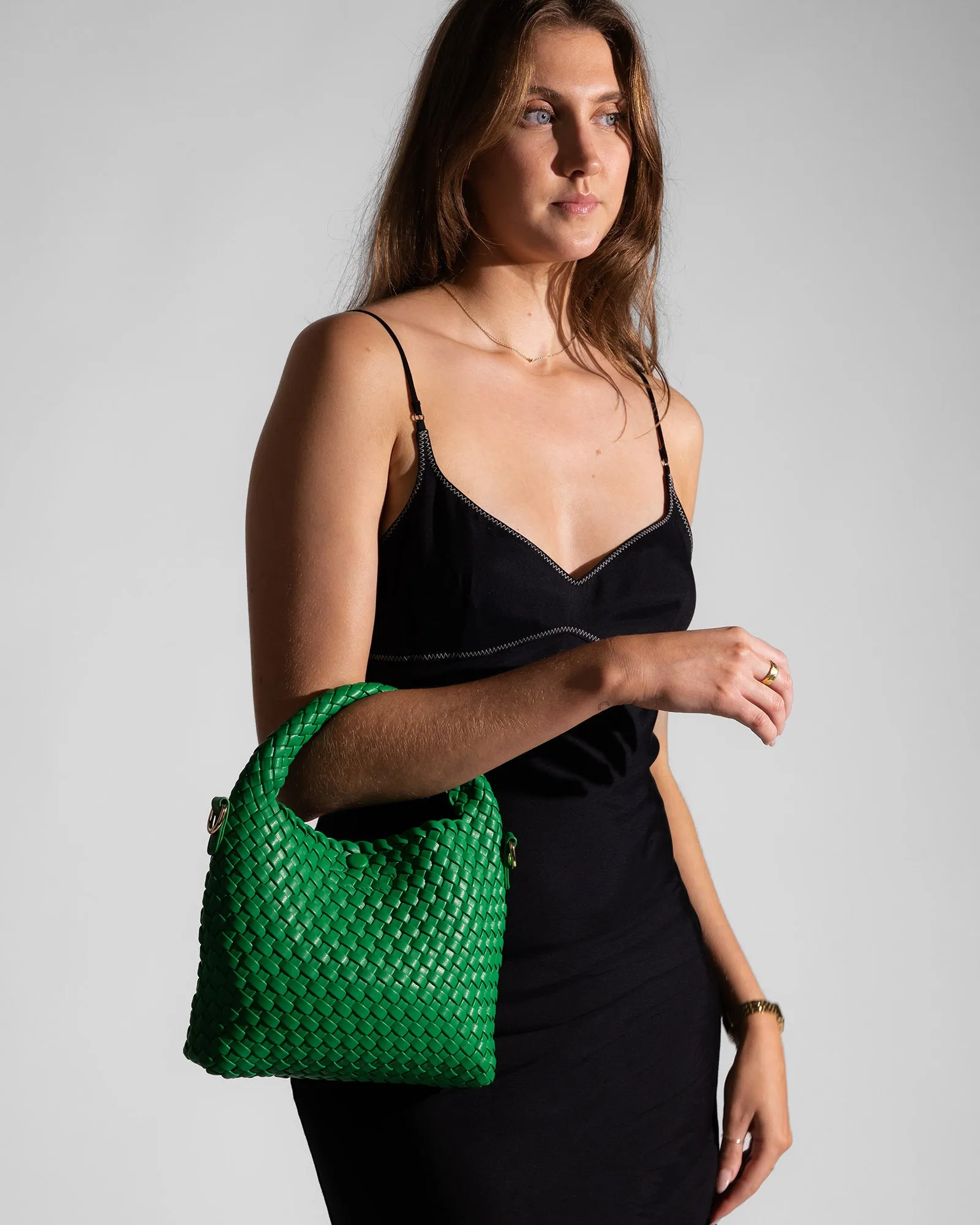 Gabby Mini Woven Shoulder Bag