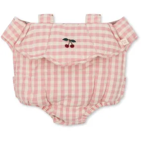 Konges Sløjd Powder Pink Check Doll Carrier