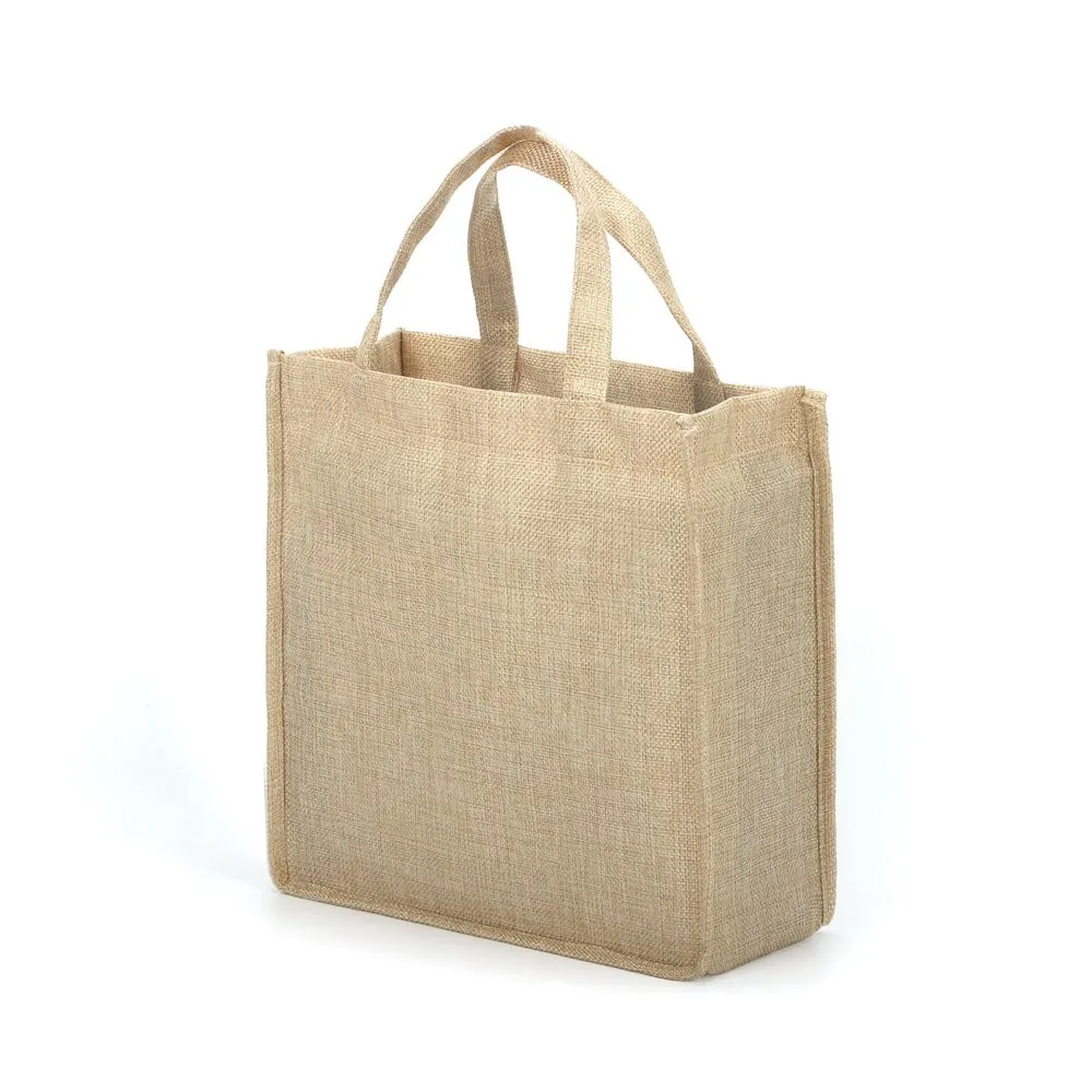 Linen Tote Bag Natural - 25 x 25 x 10 cm