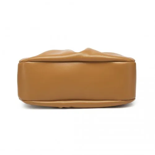 Miss Lulu Elegant PU Leather Cross Body Bag - Stylish & Functional Brown Tote for Modern Women