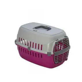 Moderna Road Runner Carrier 1 - With Plastic Door - Hot Pink