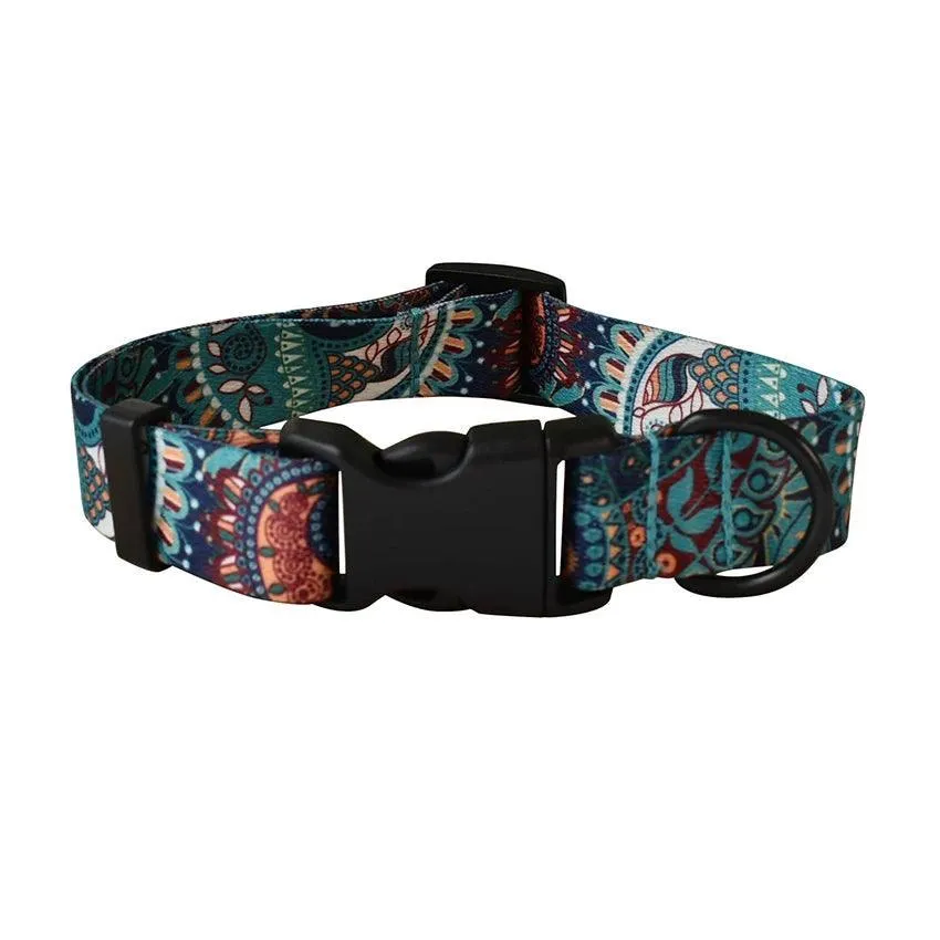 National Style Custom Dog Leash & Collar Set: Stylish Pet Safety Gear