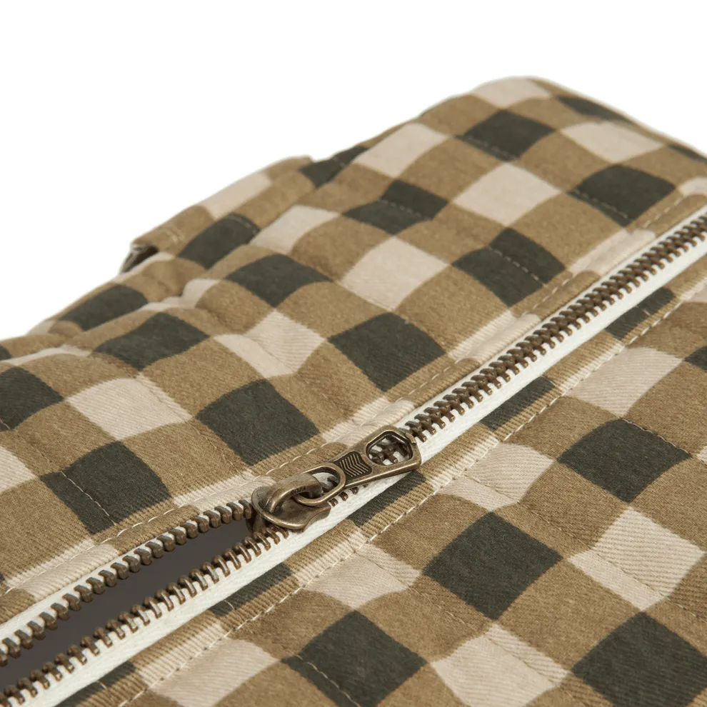 Nobodinoz Hyde Park Waterproof Changing Bag (Green Check)