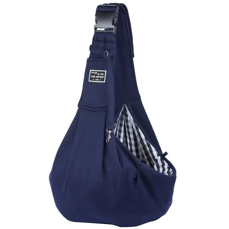 Pet Companion Carryall: Stylish Adjustable Pet Shoulder Bag - Secure and Spacious Transport Solution