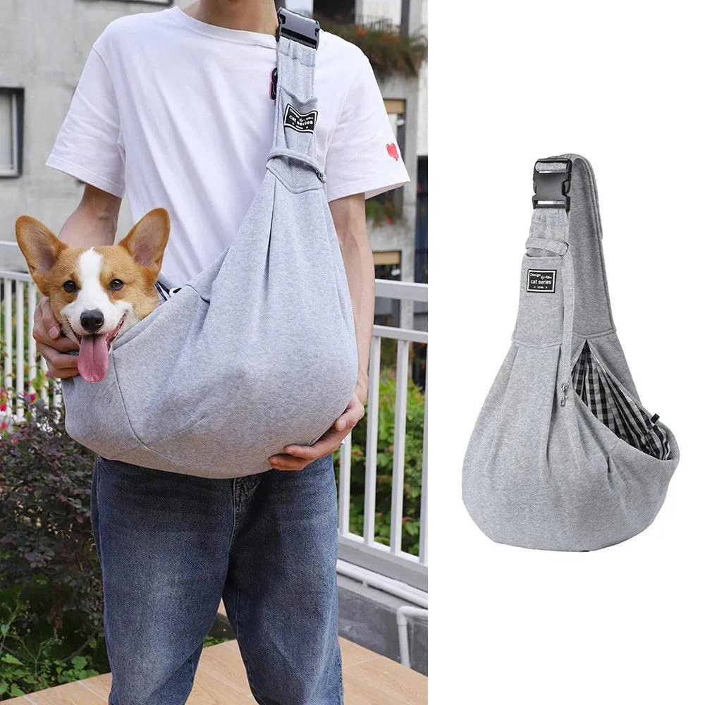 Pet Companion Carryall: Stylish Adjustable Pet Shoulder Bag - Secure and Spacious Transport Solution