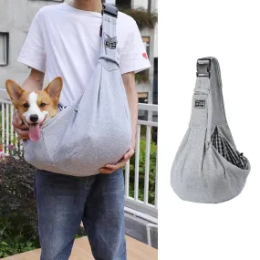 Pet Companion Carryall: Stylish Adjustable Pet Shoulder Bag - Secure and Spacious Transport Solution