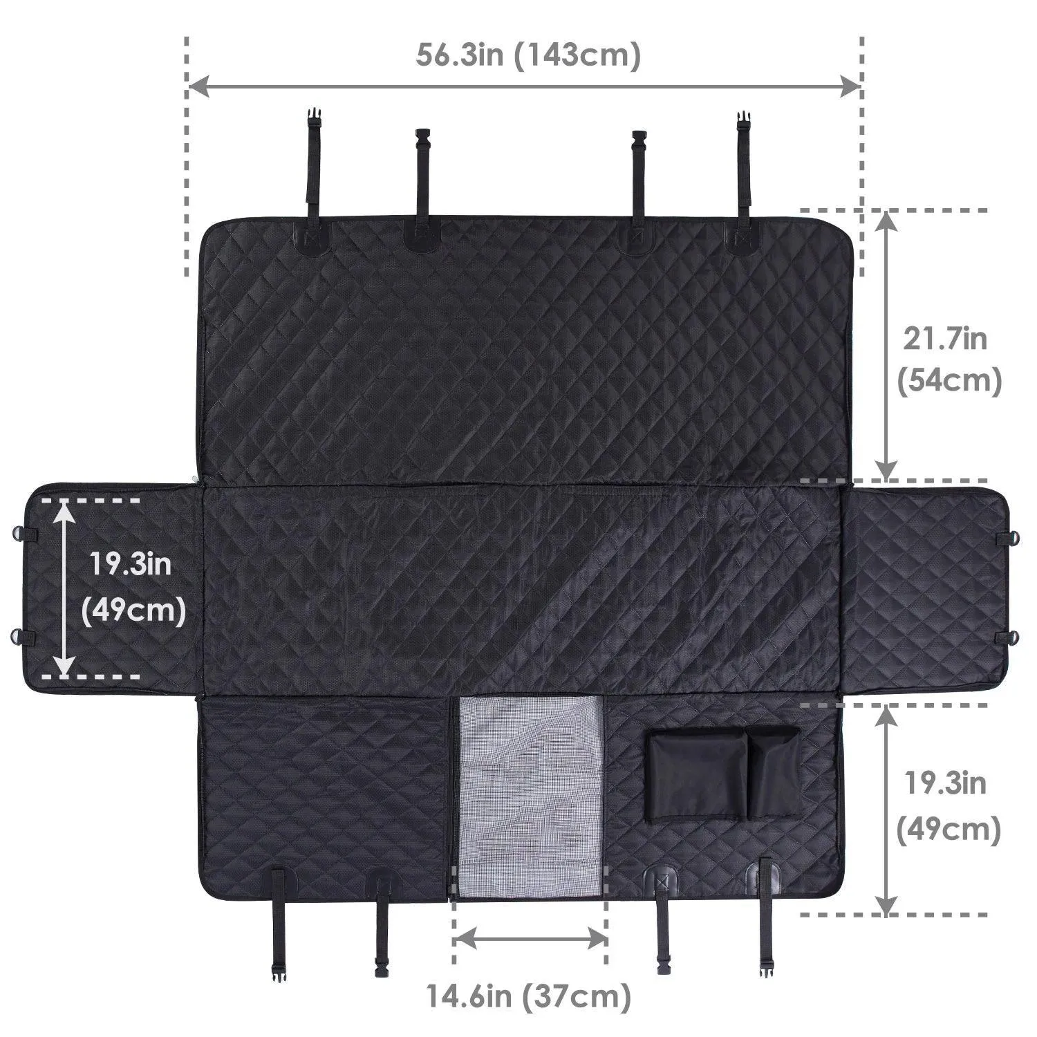Pet Transport Hammock: Waterproof Dog Carrier for Backseat Comfort