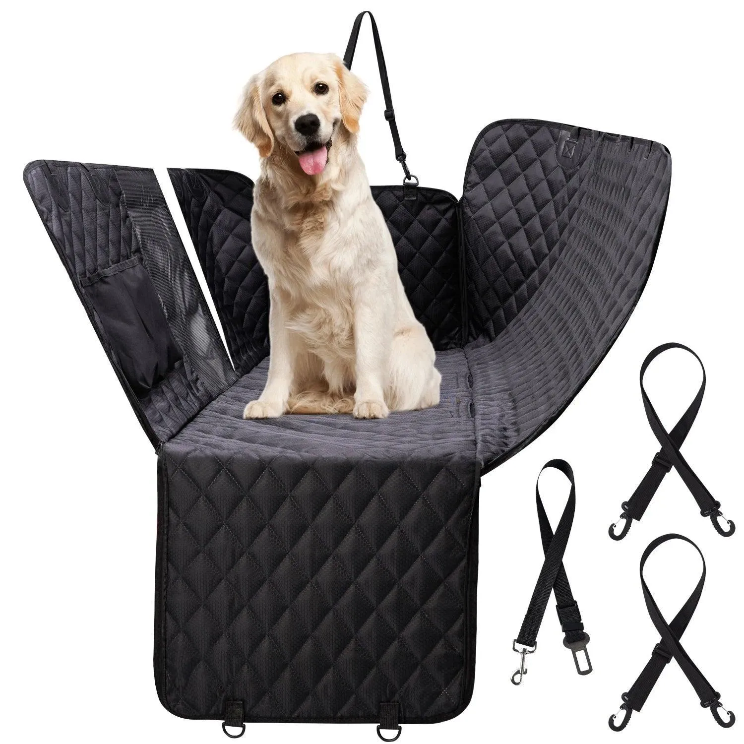 Pet Transport Hammock: Waterproof Dog Carrier for Backseat Comfort
