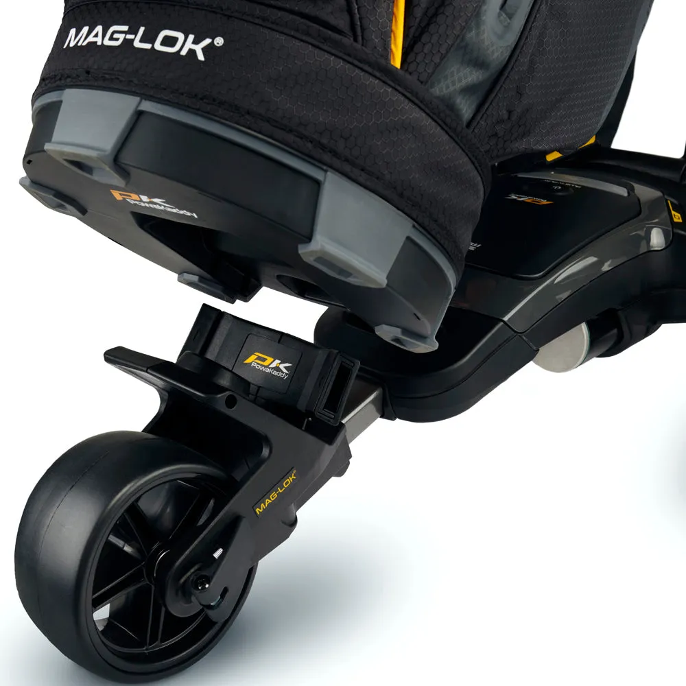 PowaKaddy Premium Tech Cart Bag - Gun Metal/Black/Blue Trim