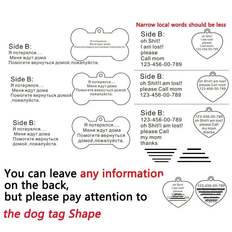 Stylish Personalized Stainless Steel Pet ID Tag for Your Furry Friend