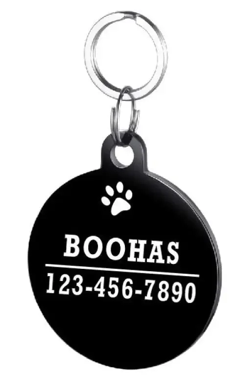 Stylish Personalized Stainless Steel Pet ID Tag for Your Furry Friend