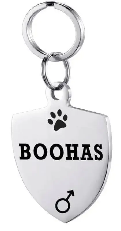 Stylish Personalized Stainless Steel Pet ID Tag for Your Furry Friend