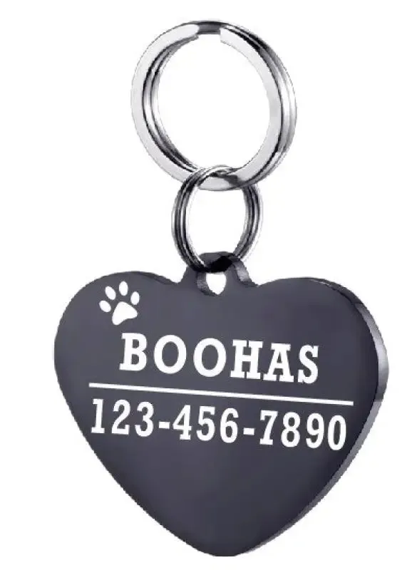Stylish Personalized Stainless Steel Pet ID Tag for Your Furry Friend