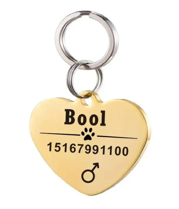 Stylish Personalized Stainless Steel Pet ID Tag for Your Furry Friend