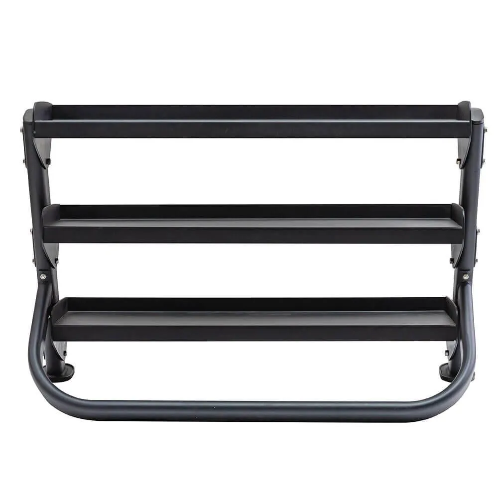 Top Fitness 3-Tier 4ft Tray-Style Dumbbell Rack