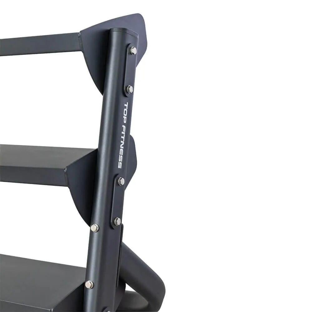 Top Fitness 3-Tier 4ft Tray-Style Dumbbell Rack