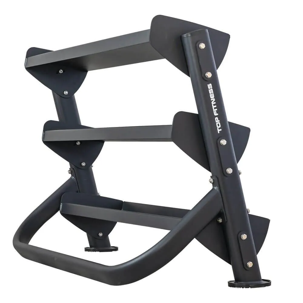 Top Fitness 3-Tier 4ft Tray-Style Dumbbell Rack