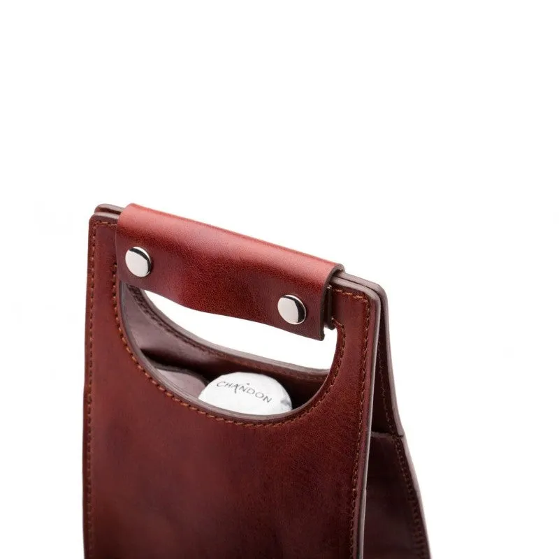 Travel & Gift Leather Bag - Wine Bottle Carrier