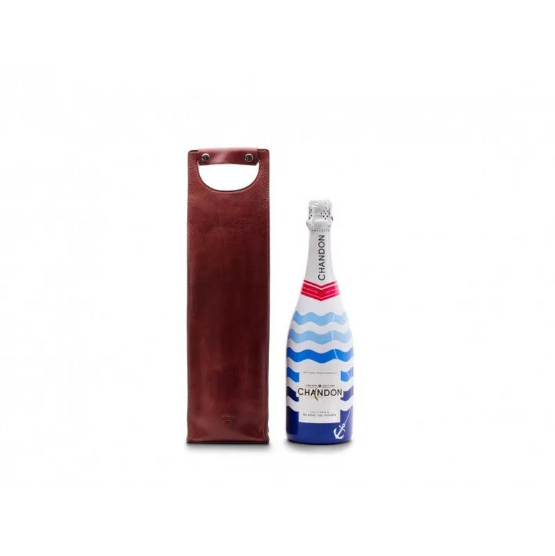 Travel & Gift Leather Bag - Wine Bottle Carrier