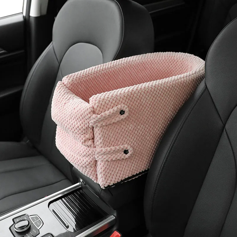 Universal Nonslip Armrest Box Dog Car Seat Pet Carrier for Small Dogs