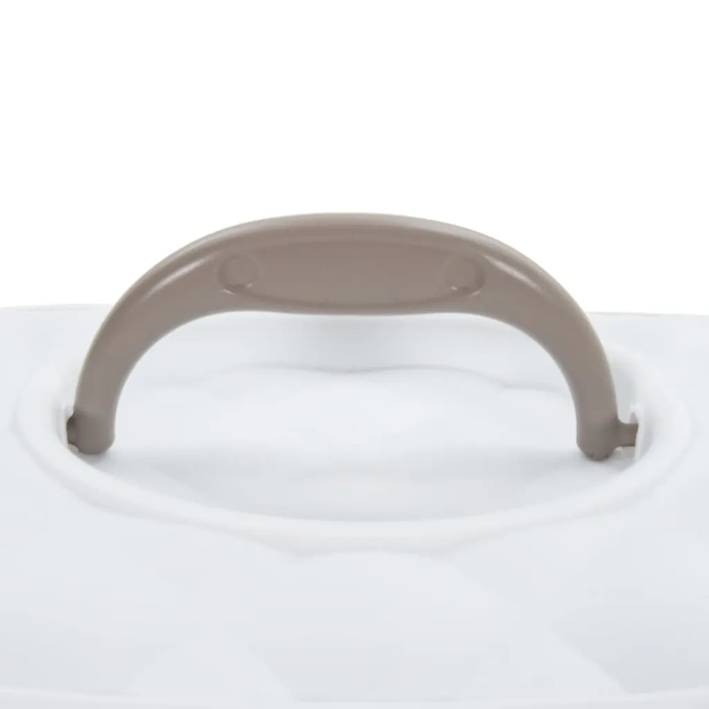 vidaXL Pet Transport Box White and Brown 50x34.5x32 cm PP
